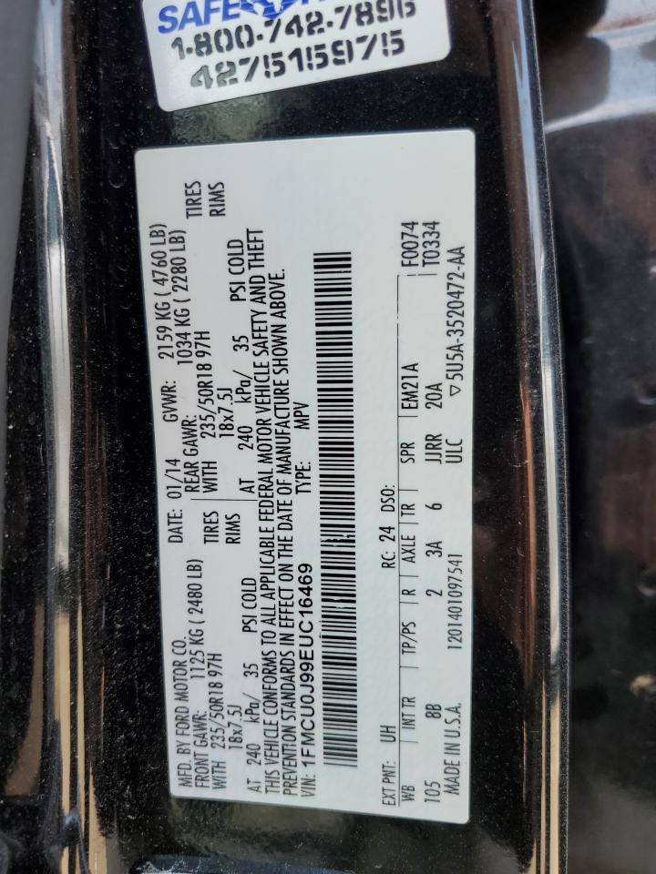 2014 Ford Escape Titanium VIN: 1FMCU0J99EUC16469 Lot: 62872074