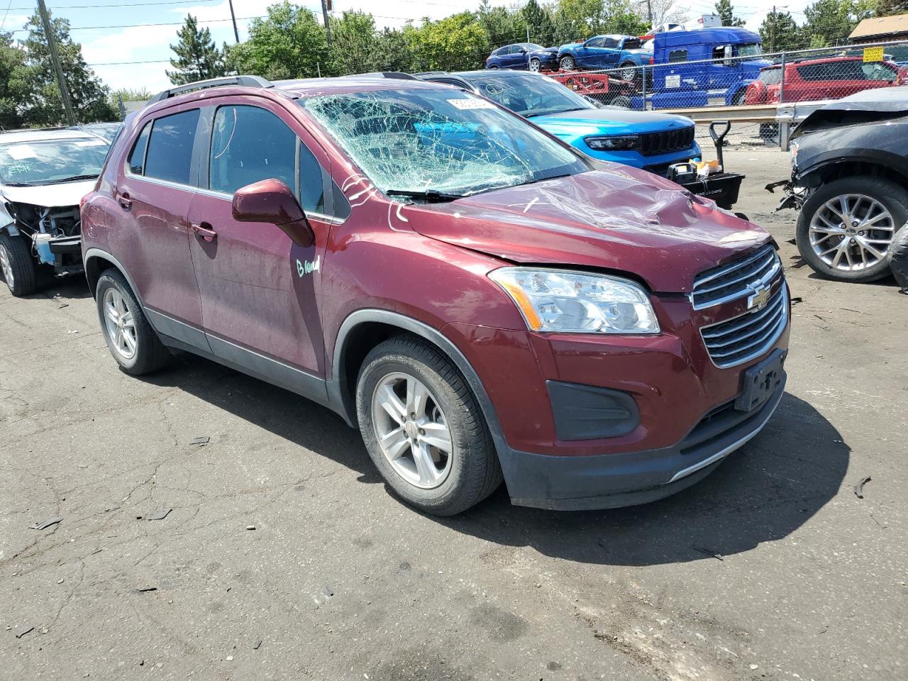 2016 Chevrolet Trax 1Lt VIN: 3GNCJLSB5GL222824 Lot: 62312834