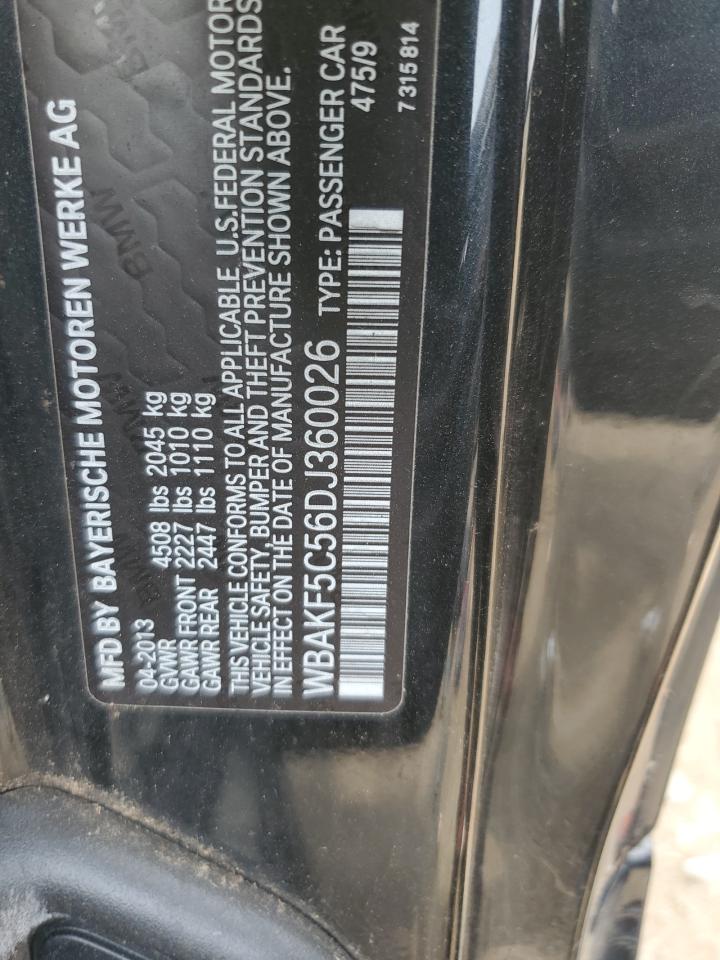 2013 BMW 328 Xi Sulev VIN: WBAKF5C56DJ360026 Lot: 64673344