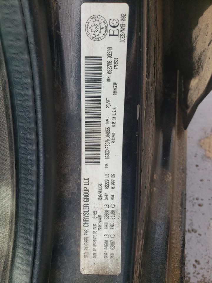 2010 Dodge Avenger Sxt VIN: 1B3CC4FB5AN104655 Lot: 64752084