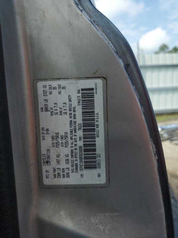 1994 Dodge Ram 1500 VIN: 1B7HC16X8RS636686 Lot: 62909024