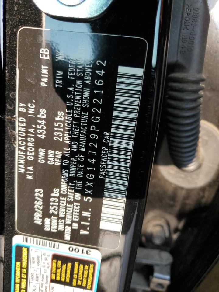 2023 Kia K5 Lxs VIN: 5XXG14J29PG221642 Lot: 64995334