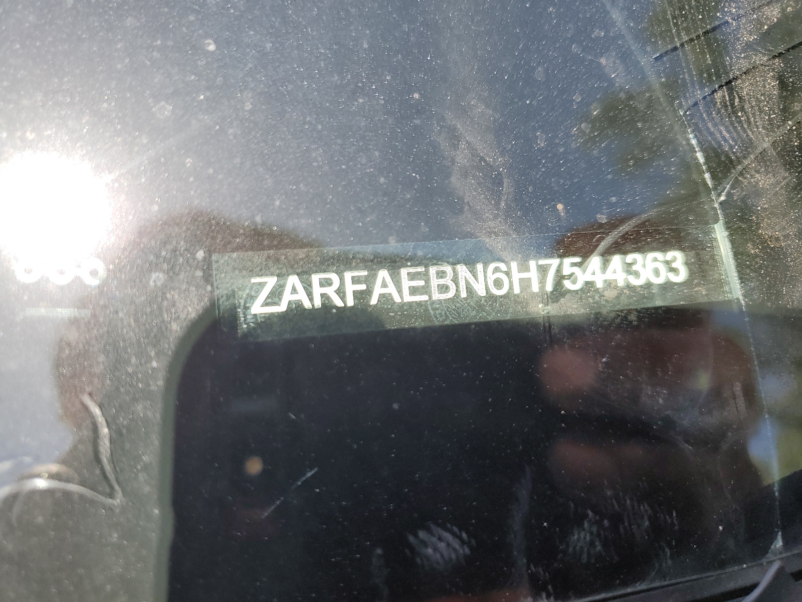 ZARFAEBN6H7544363 2017 Alfa Romeo Giulia