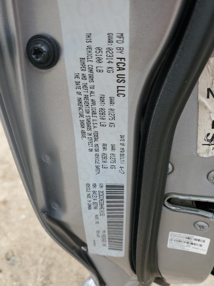 2017 Chrysler 300C VIN: 2C3CCAEG9HH610152 Lot: 64169374