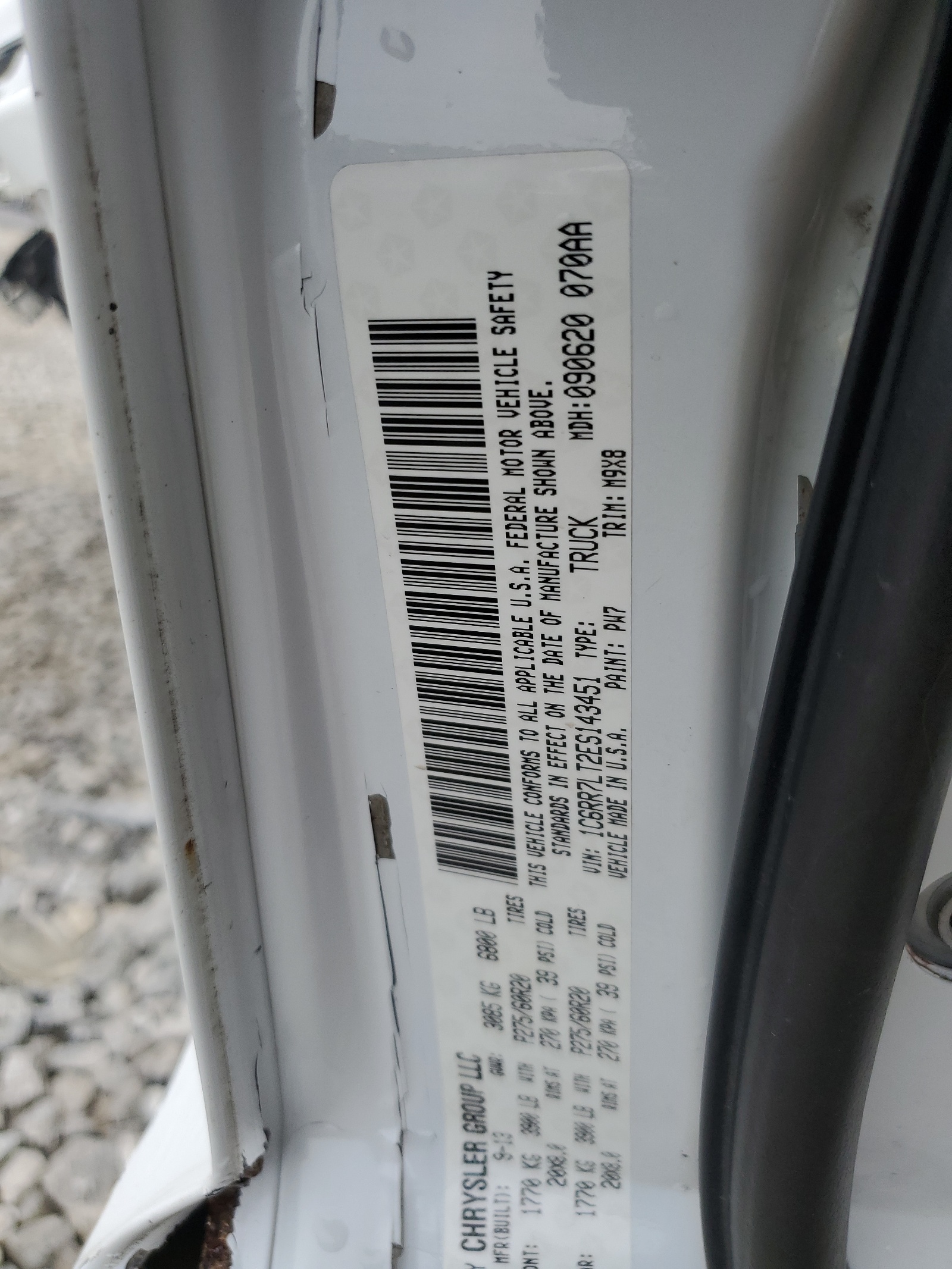 1C6RR7LT2ES143451 2014 Ram 1500 Slt