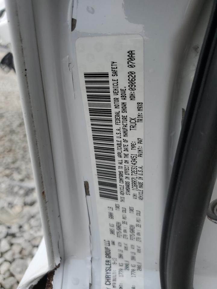 2014 Ram 1500 Slt VIN: 1C6RR7LT2ES143451 Lot: 64359544