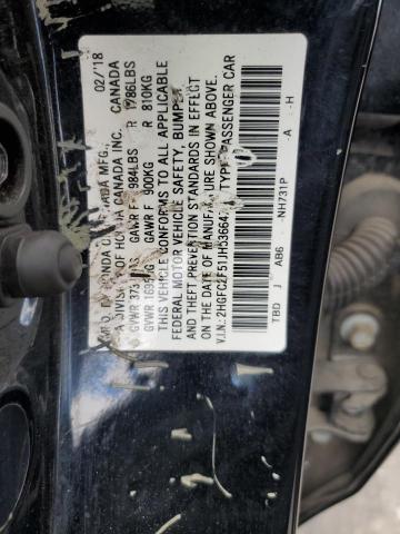 2HGFC2F51JH536647 | 2018 Honda civic lx