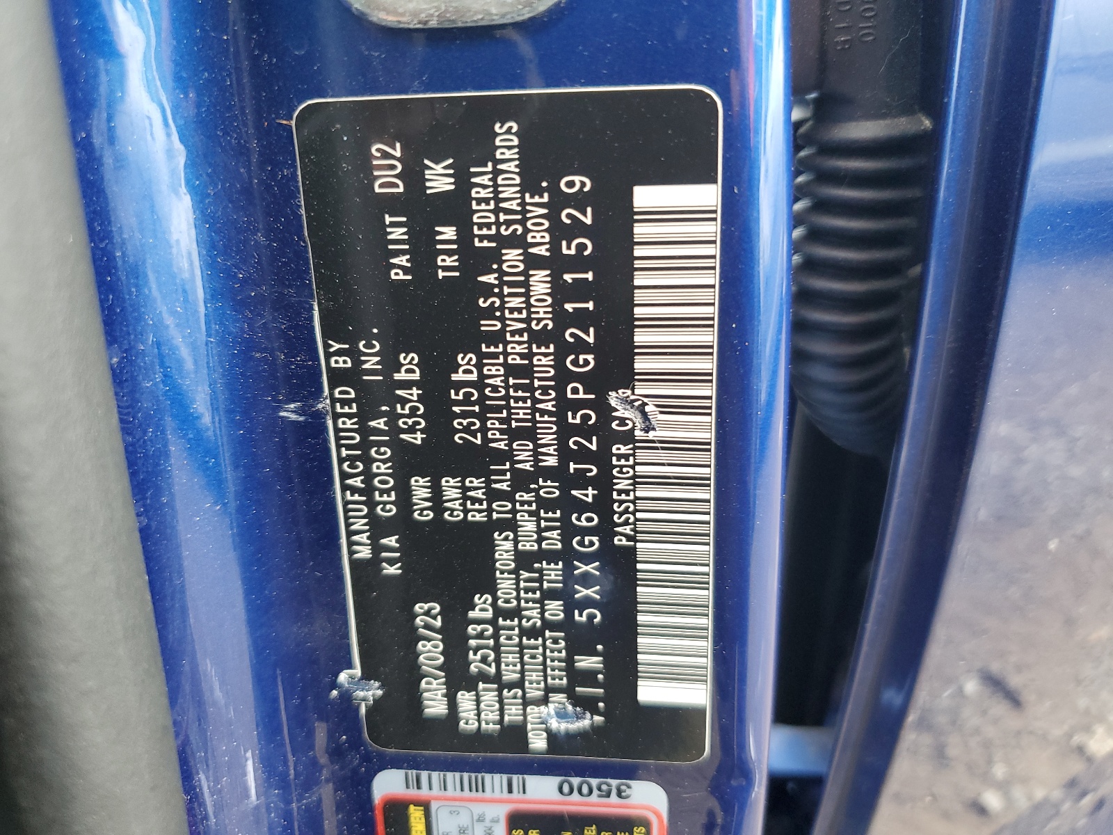 5XXG64J25PG211529 2023 Kia K5 Gt Line