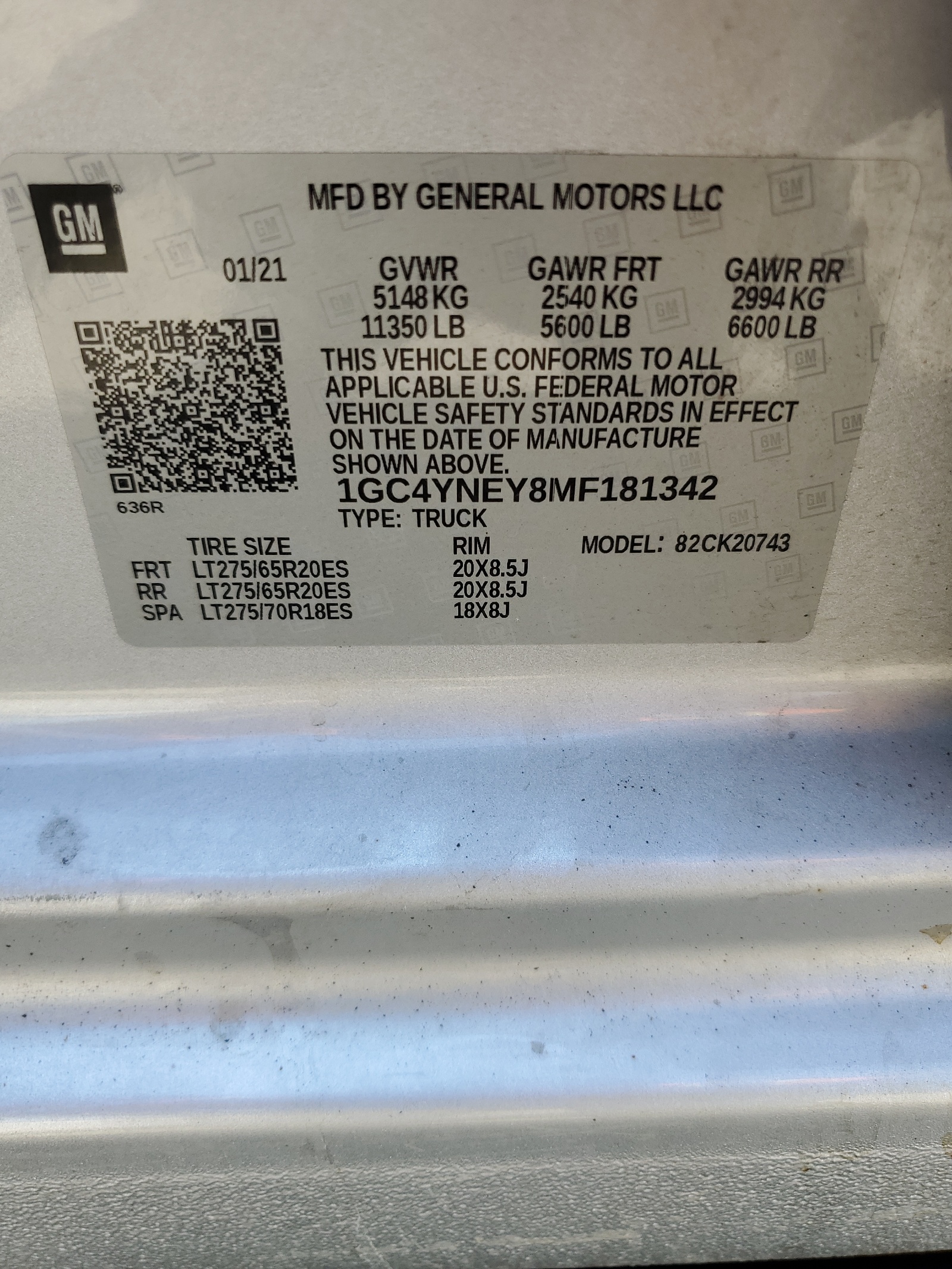 1GC4YNEY8MF181342 2021 Chevrolet Silverado K2500 Heavy Duty Lt