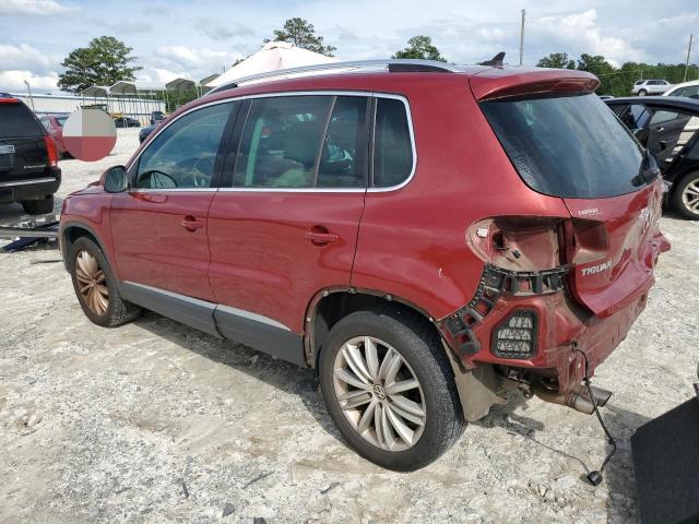  VOLKSWAGEN TIGUAN 2012 Червоний