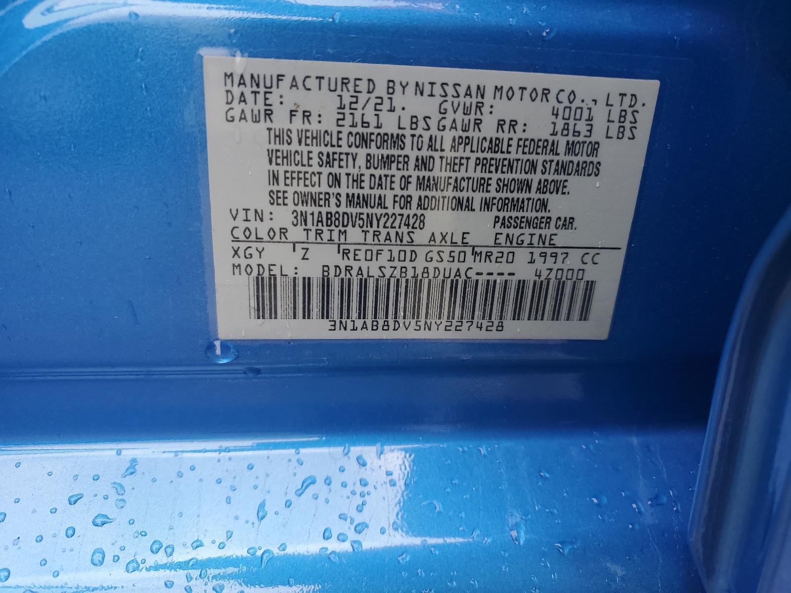 3N1AB8DV5NY227428 2022 Nissan Sentra Sr