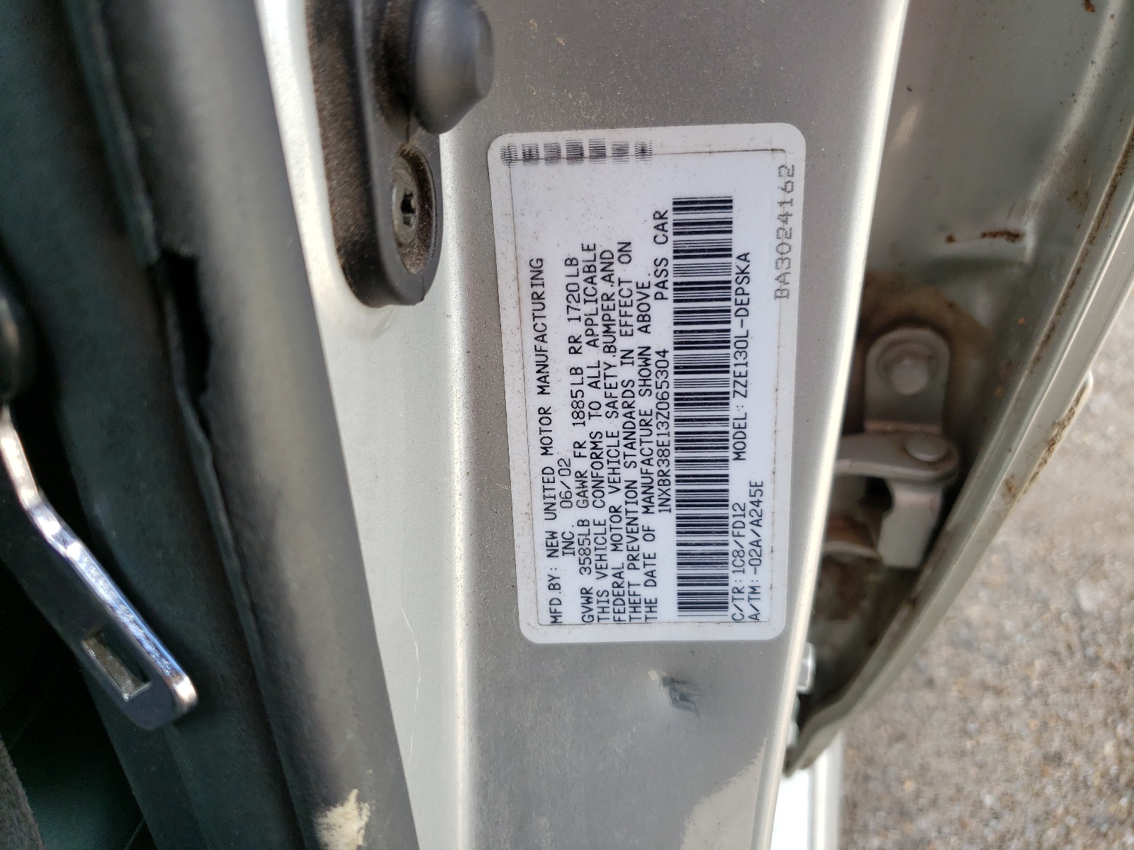 1NXBR38E13Z065304 2003 Toyota Corolla Ce