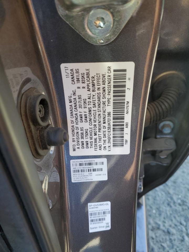 2HGFC1E59JH701386 2018 Honda Civic Si