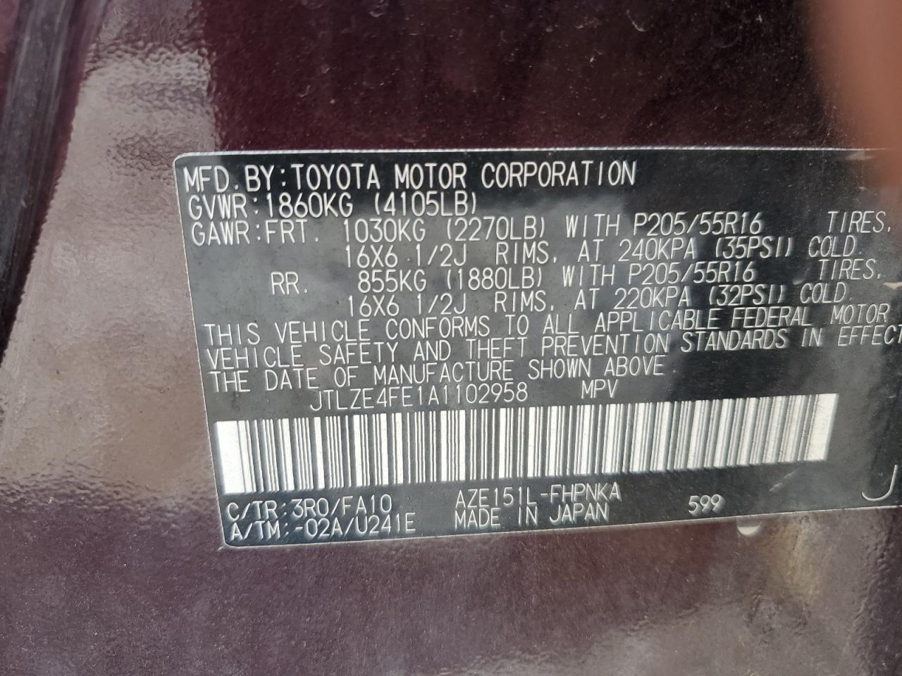 JTLZE4FE1A1102958 2010 Toyota Scion Xb