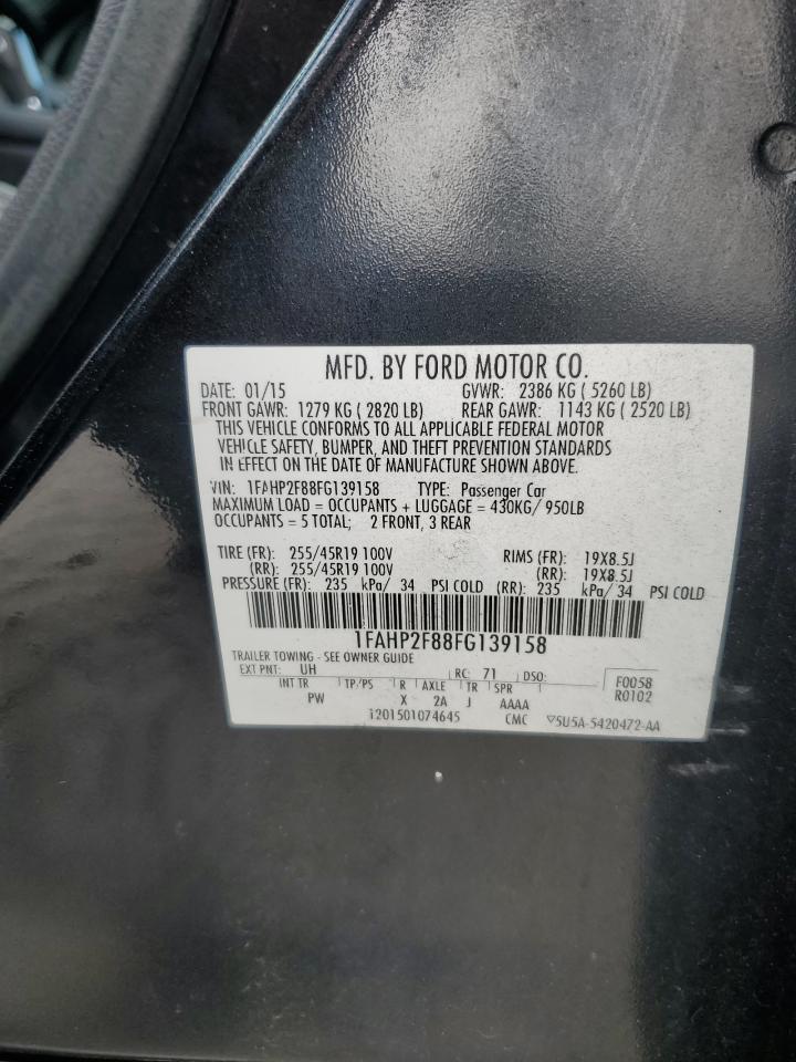 1FAHP2F88FG139158 2015 Ford Taurus Limited