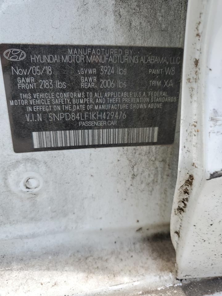 5NPD84LF1KH429476 2019 Hyundai Elantra Sel