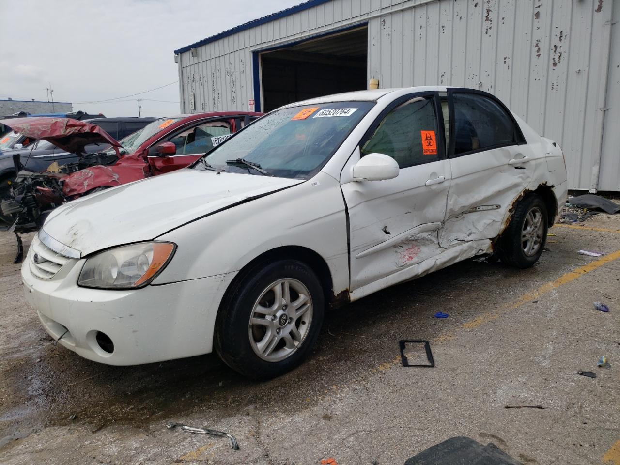 2005 Kia Spectra Lx VIN: KNAFE121155107332 Lot: 62520764