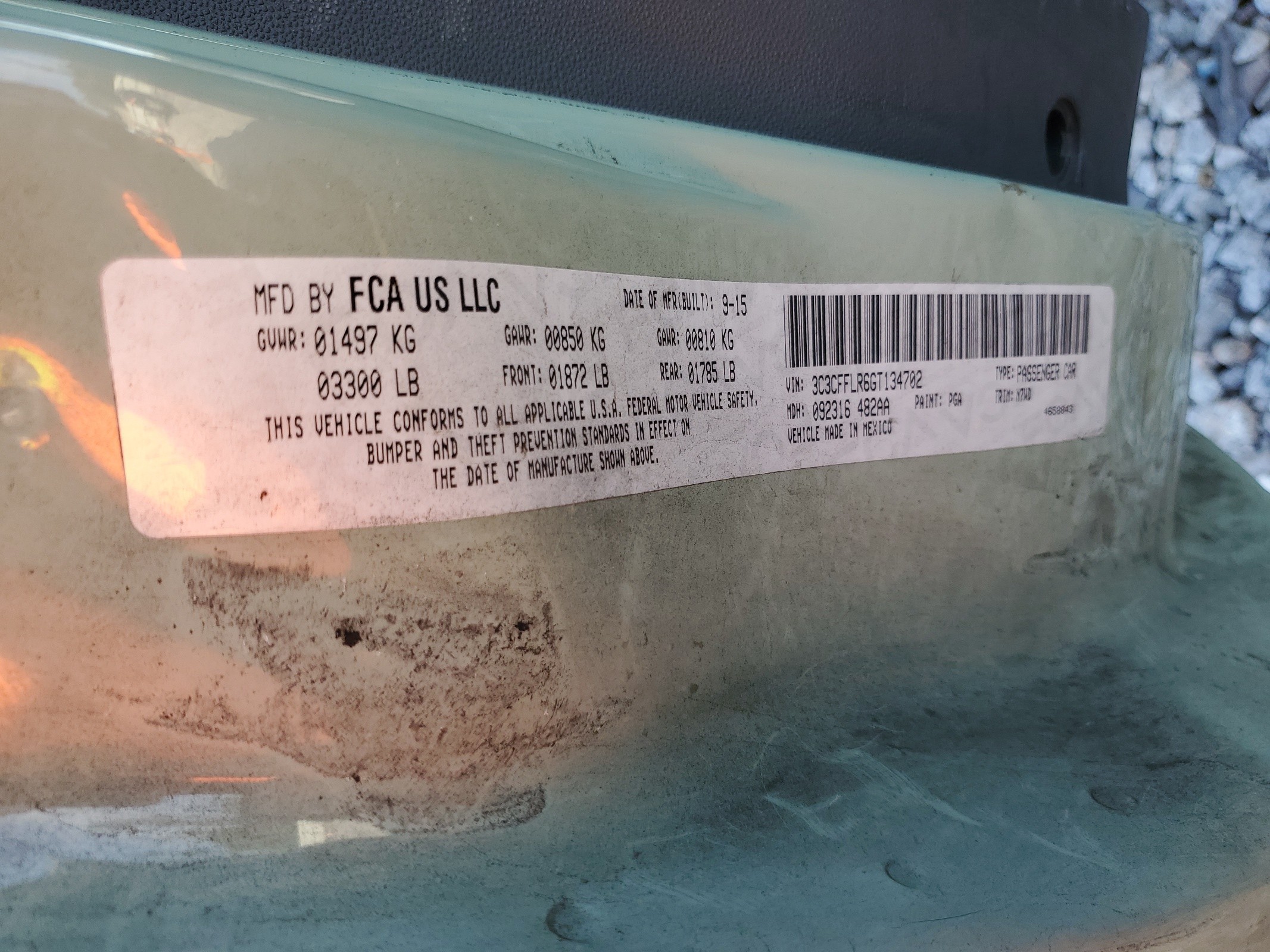 3C3CFFLR6GT134702 2016 Fiat 500 Pop