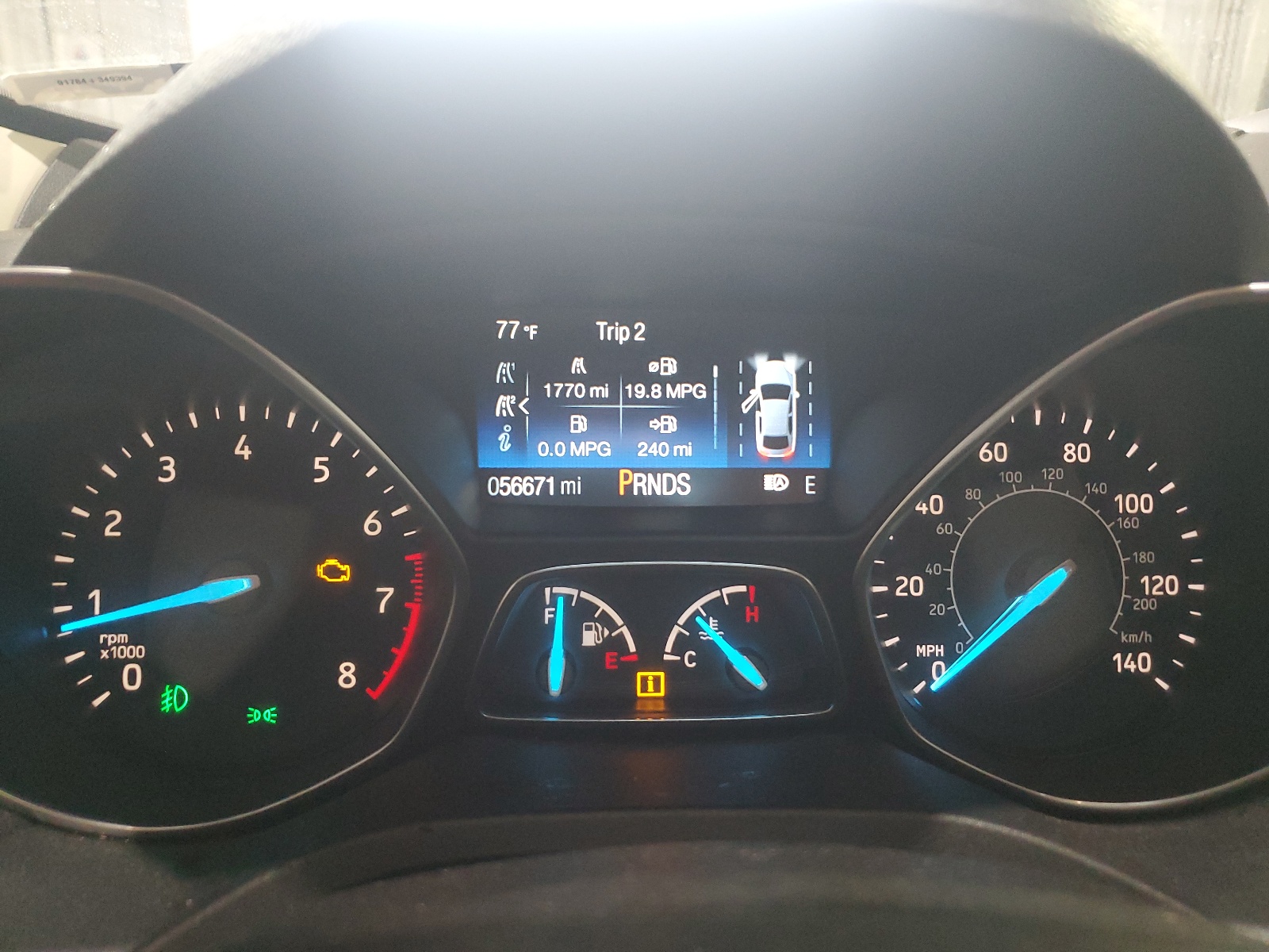 1FMCU9J90KUA84718 2019 Ford Escape Titanium