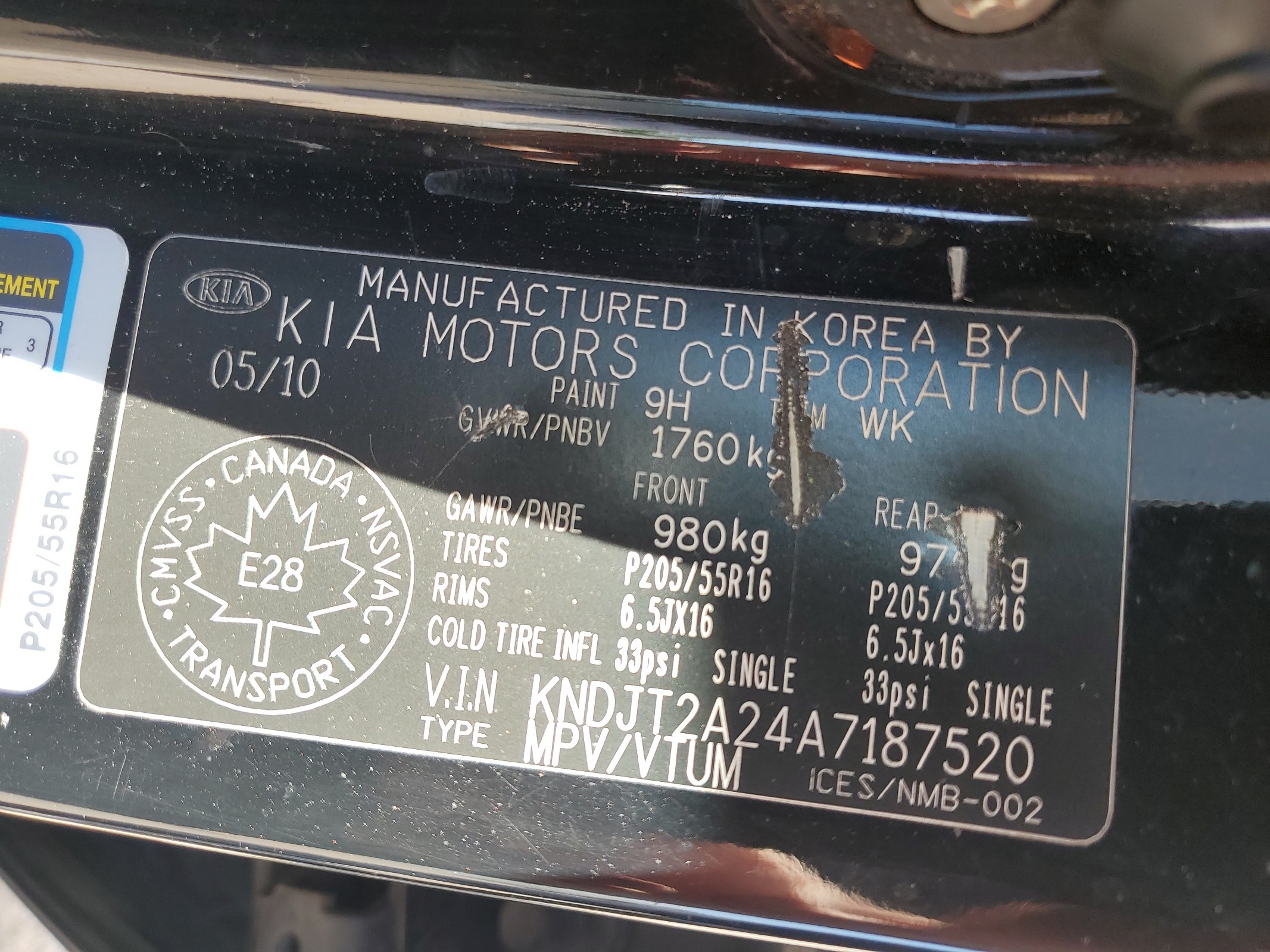 KNDJT2A24A7187520 2010 Kia Soul +