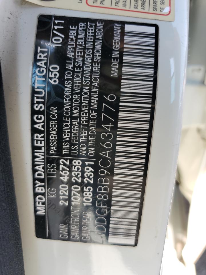 2012 Mercedes-Benz C 300 4Matic VIN: WDDGF8BB9CA634776 Lot: 63421864