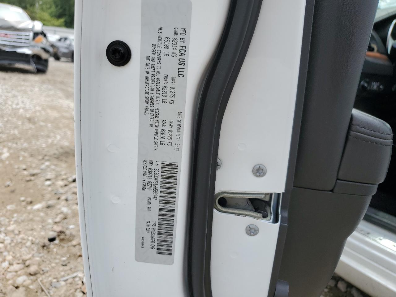 2017 Chrysler 300C Platinum VIN: 2C3CCAPG1HH593747 Lot: 64203004