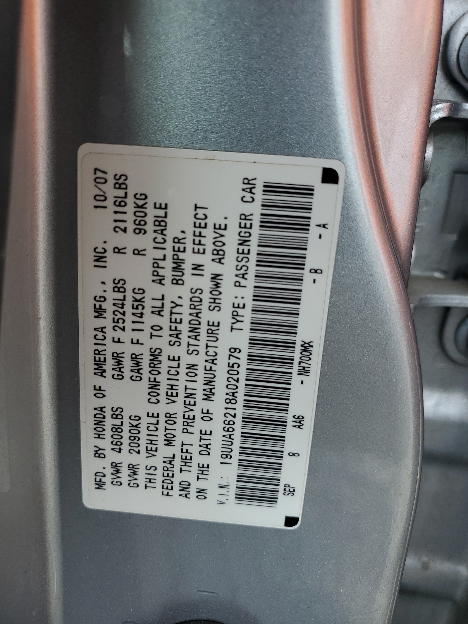 19UUA66218A020579 2008 Acura Tl