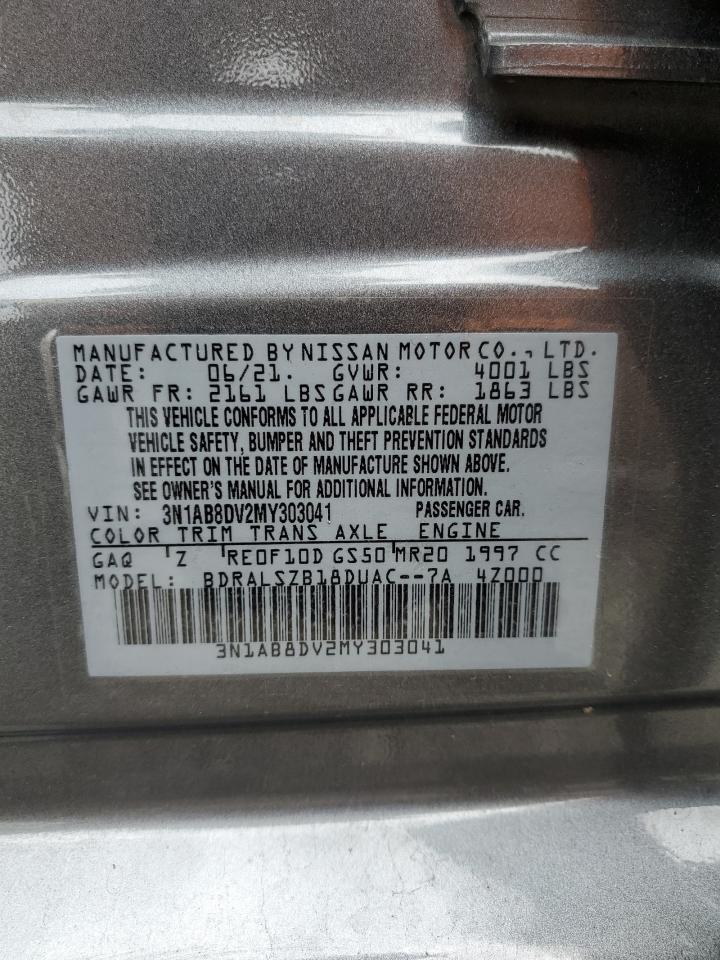 2021 Nissan Sentra Sr VIN: 3N1AB8DV2MY303041 Lot: 63811284