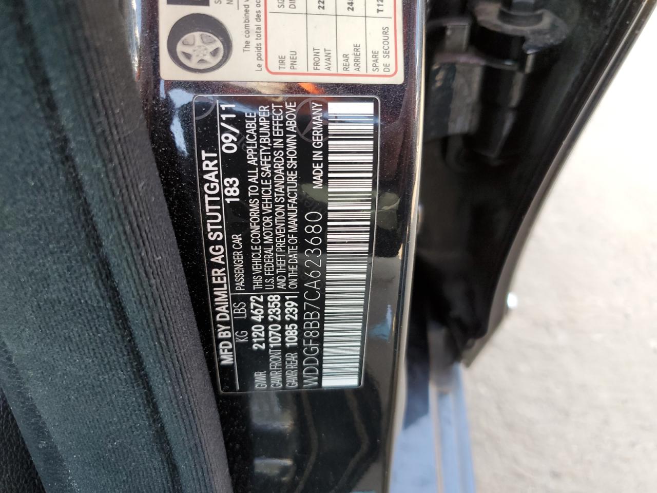 2012 Mercedes-Benz C 300 4Matic VIN: WDDGF8BB7CA623680 Lot: 64721024