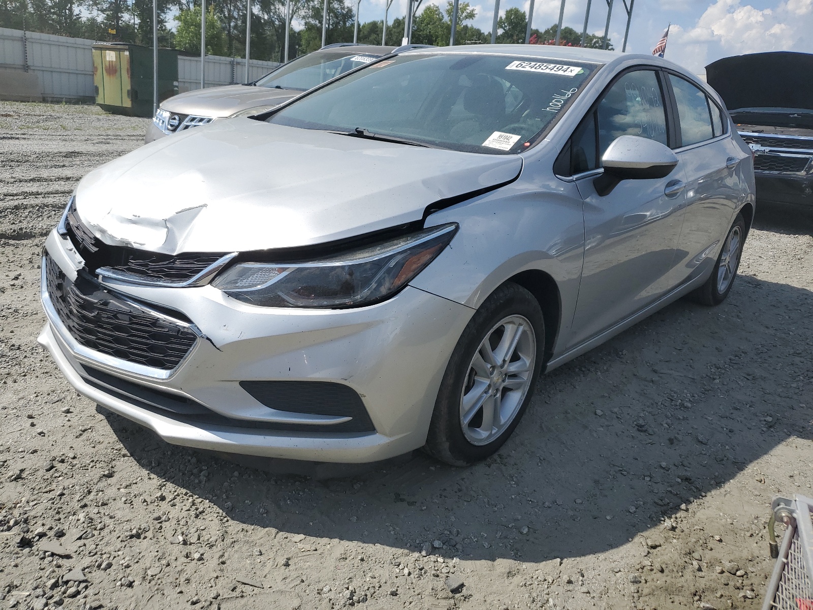 2017 Chevrolet Cruze Lt vin: 3G1BE6SM8HS540982