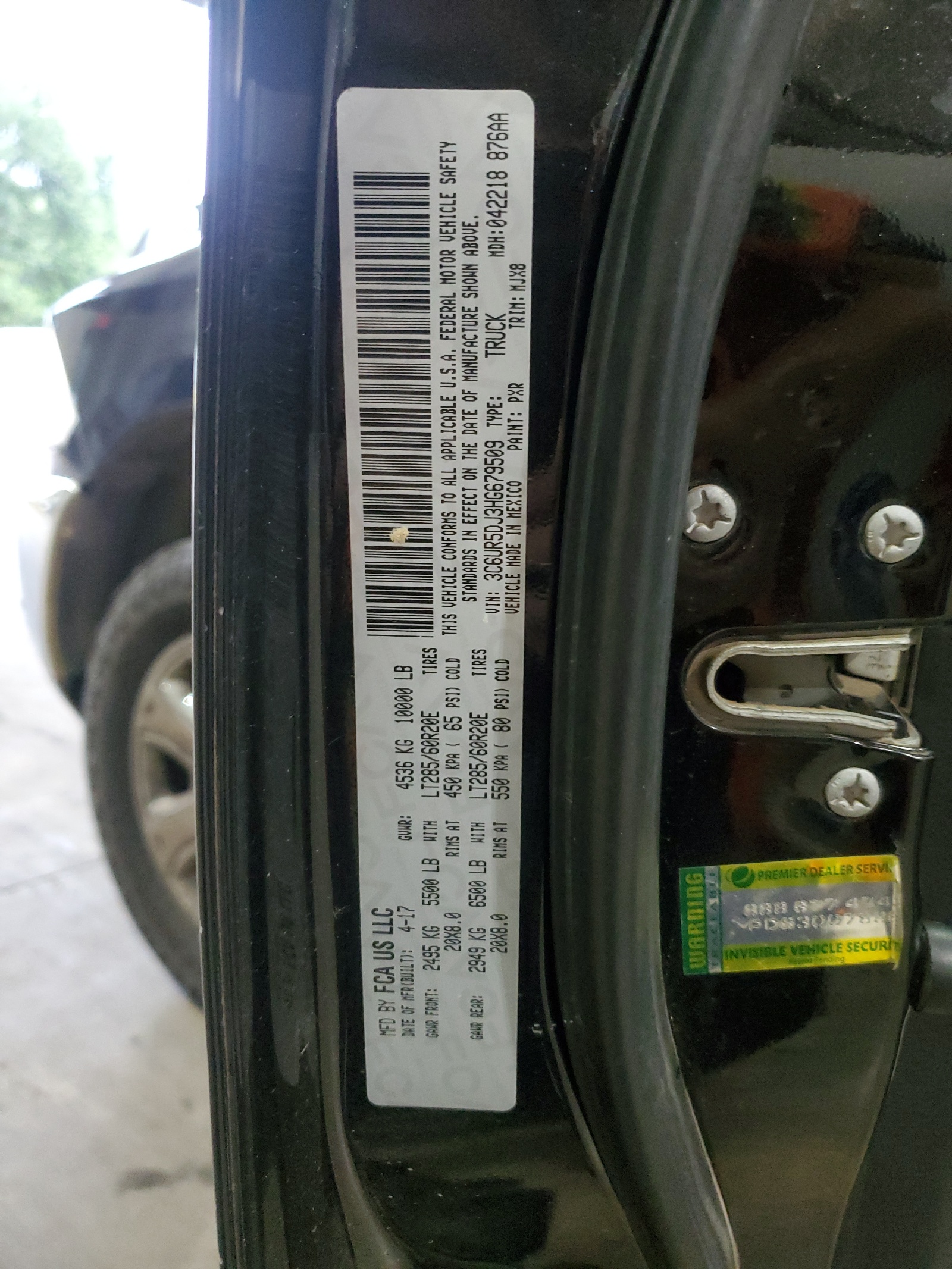 3C6UR5DJ3HG679509 2017 Ram 2500 Slt