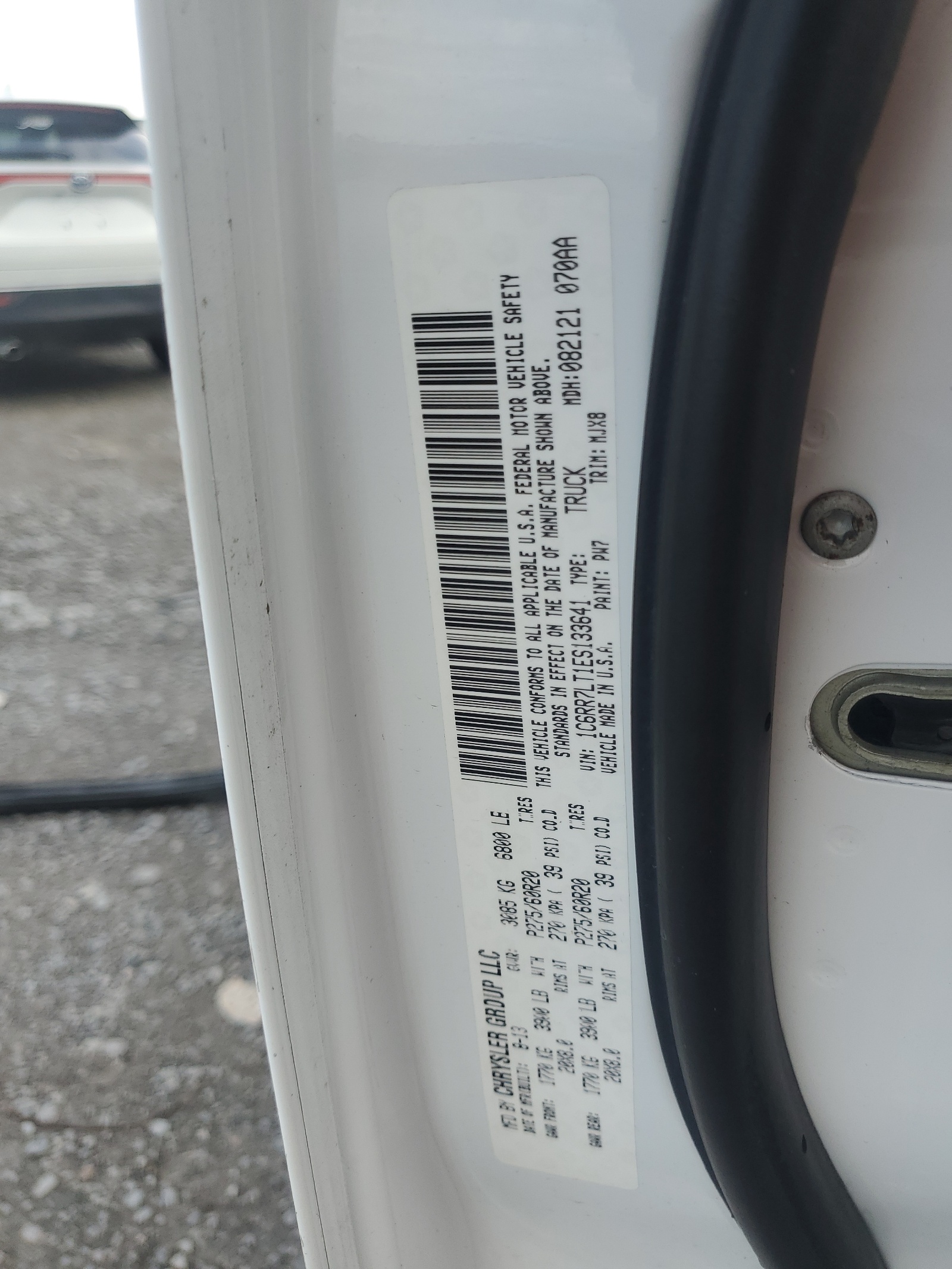 1C6RR7LT1ES133641 2014 Ram 1500 Slt