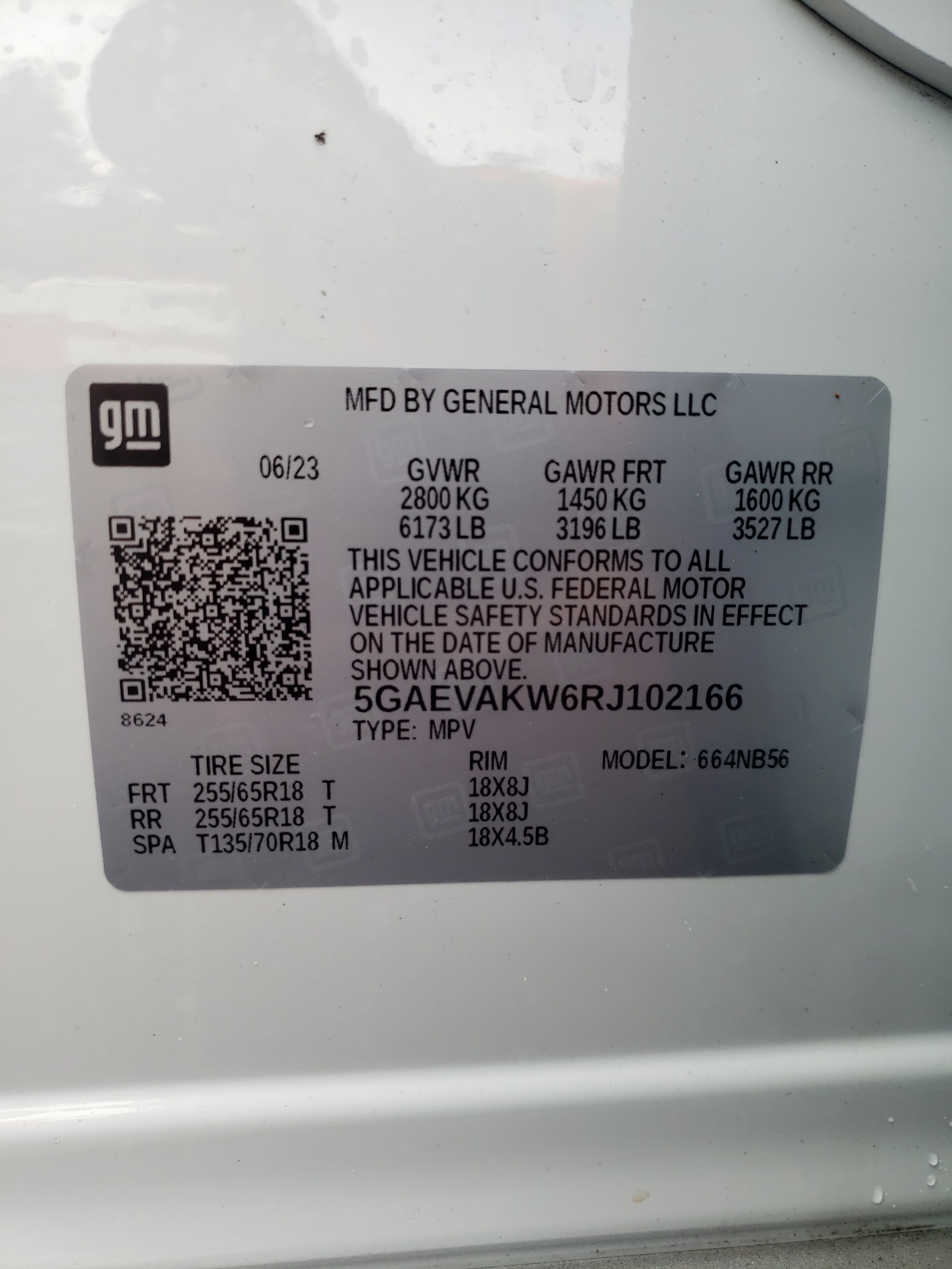 5GAEVAKW6RJ102166 2024 Buick Enclave Essence