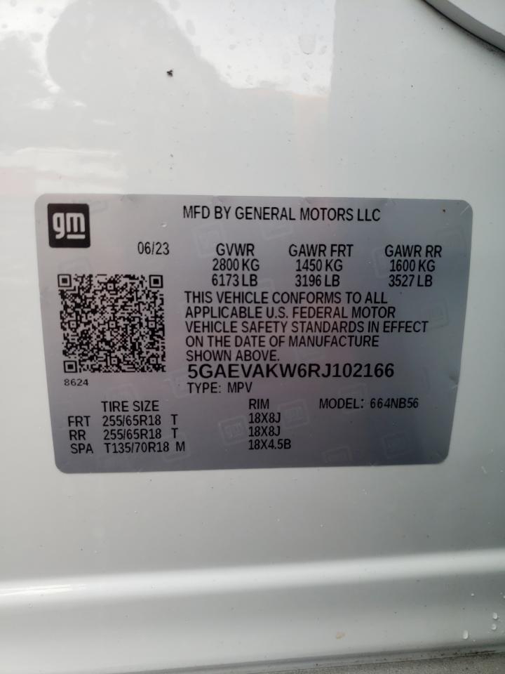 2024 Buick Enclave Essence VIN: 5GAEVAKW6RJ102166 Lot: 63128974