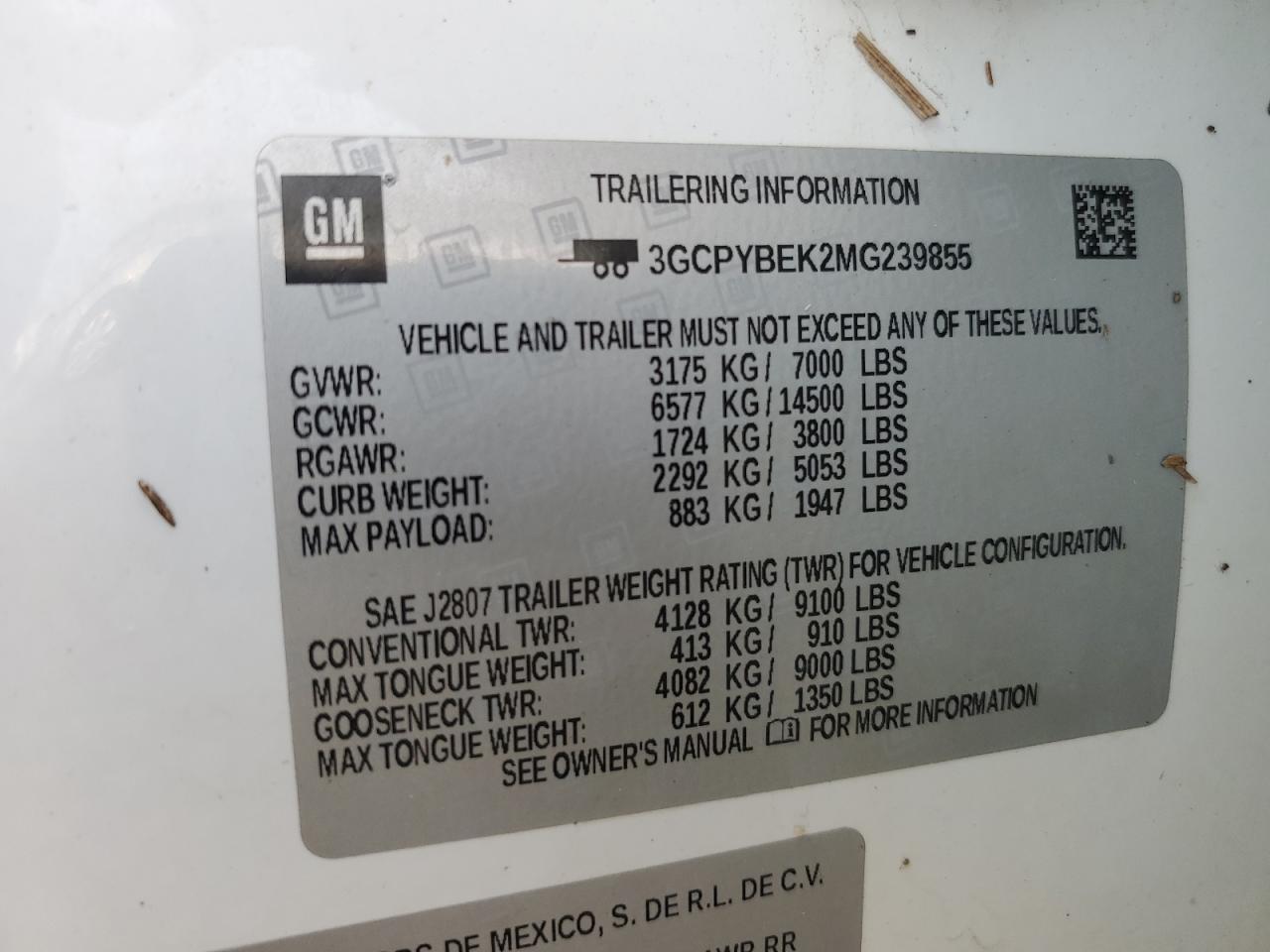 2021 Chevrolet Silverado K1500 Custom VIN: 3GCPYBEK2MG239855 Lot: 62072254