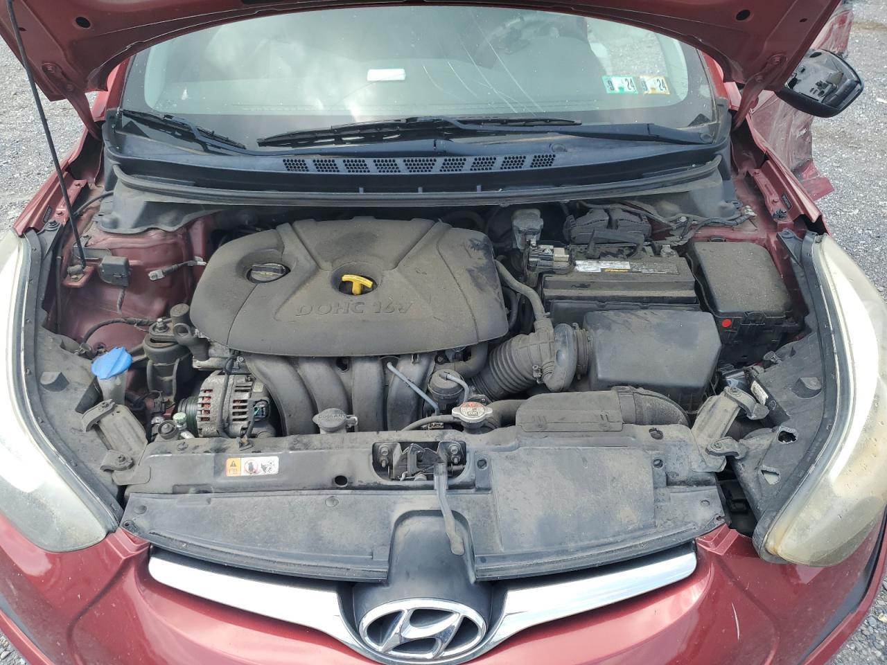 2014 Hyundai Elantra Se VIN: 5NPDH4AE5EH467954 Lot: 62598554