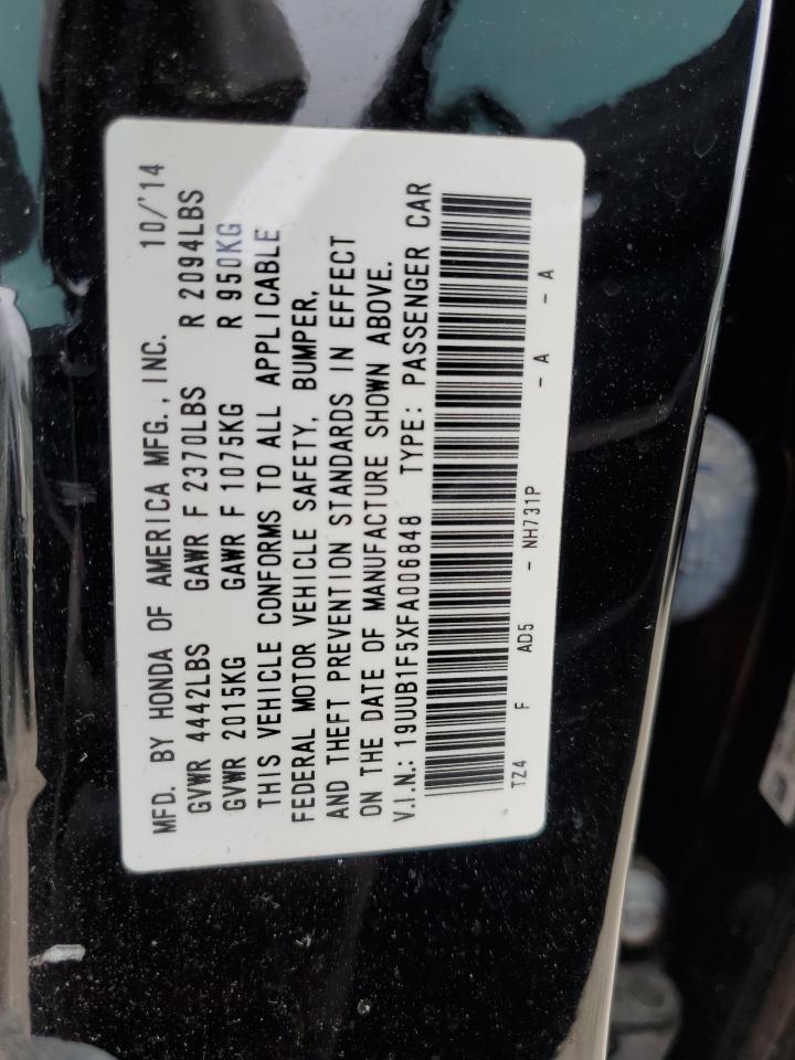 2015 Acura Tlx Tech VIN: 19UUB1F5XFA006848 Lot: 64225384