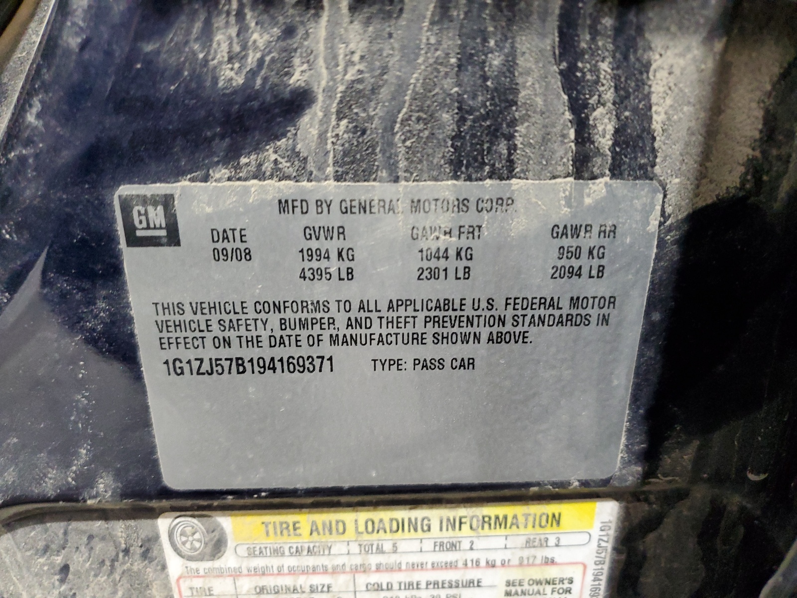 1G1ZJ57B194169371 2009 Chevrolet Malibu 2Lt