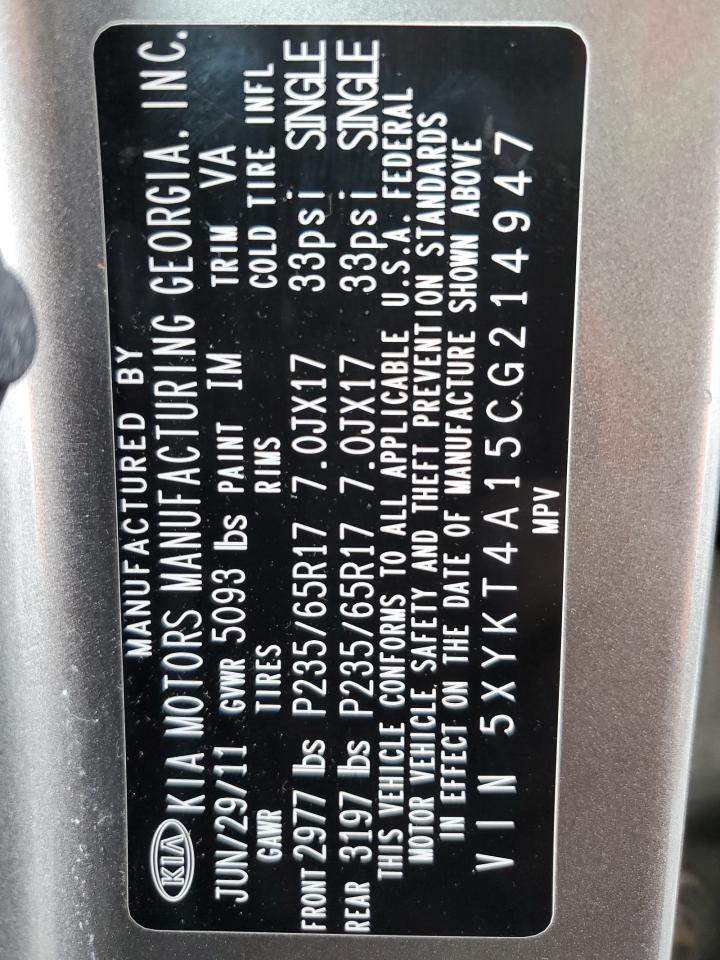 2012 Kia Sorento - Image 13