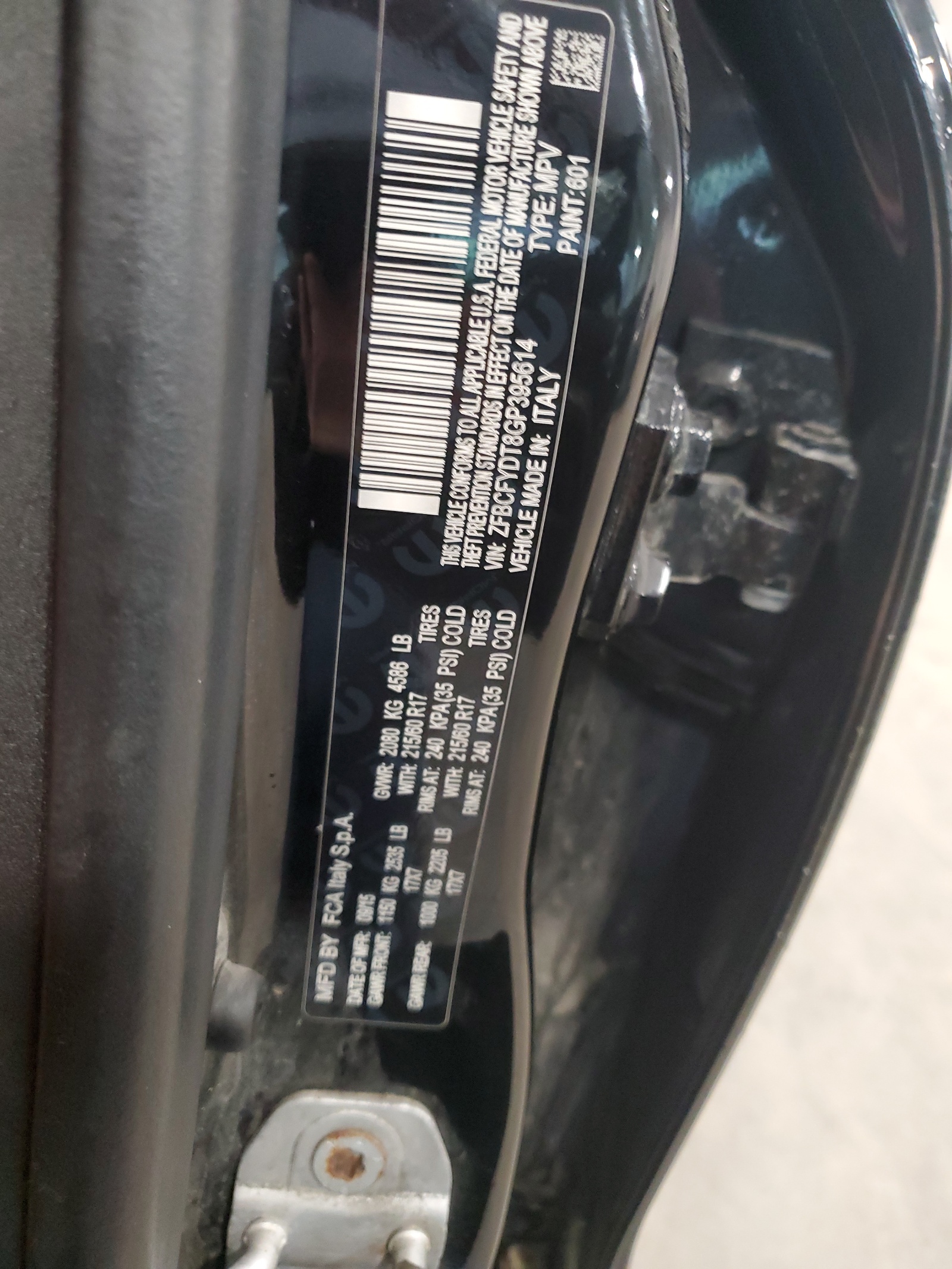 ZFBCFYDT8GP395614 2016 Fiat 500X Lounge