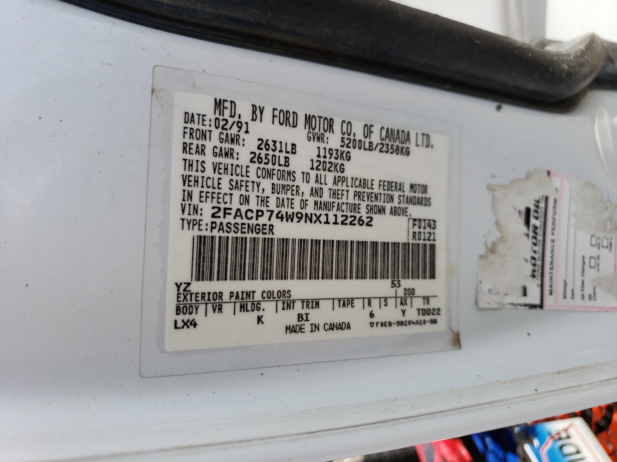 2FACP74W9NX112262 1992 Ford Crown Victoria Lx