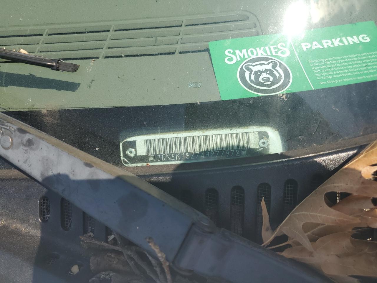 2004 Chevrolet Tahoe K1500 VIN: 1GNEK13Z74R277978 Lot: 62395854