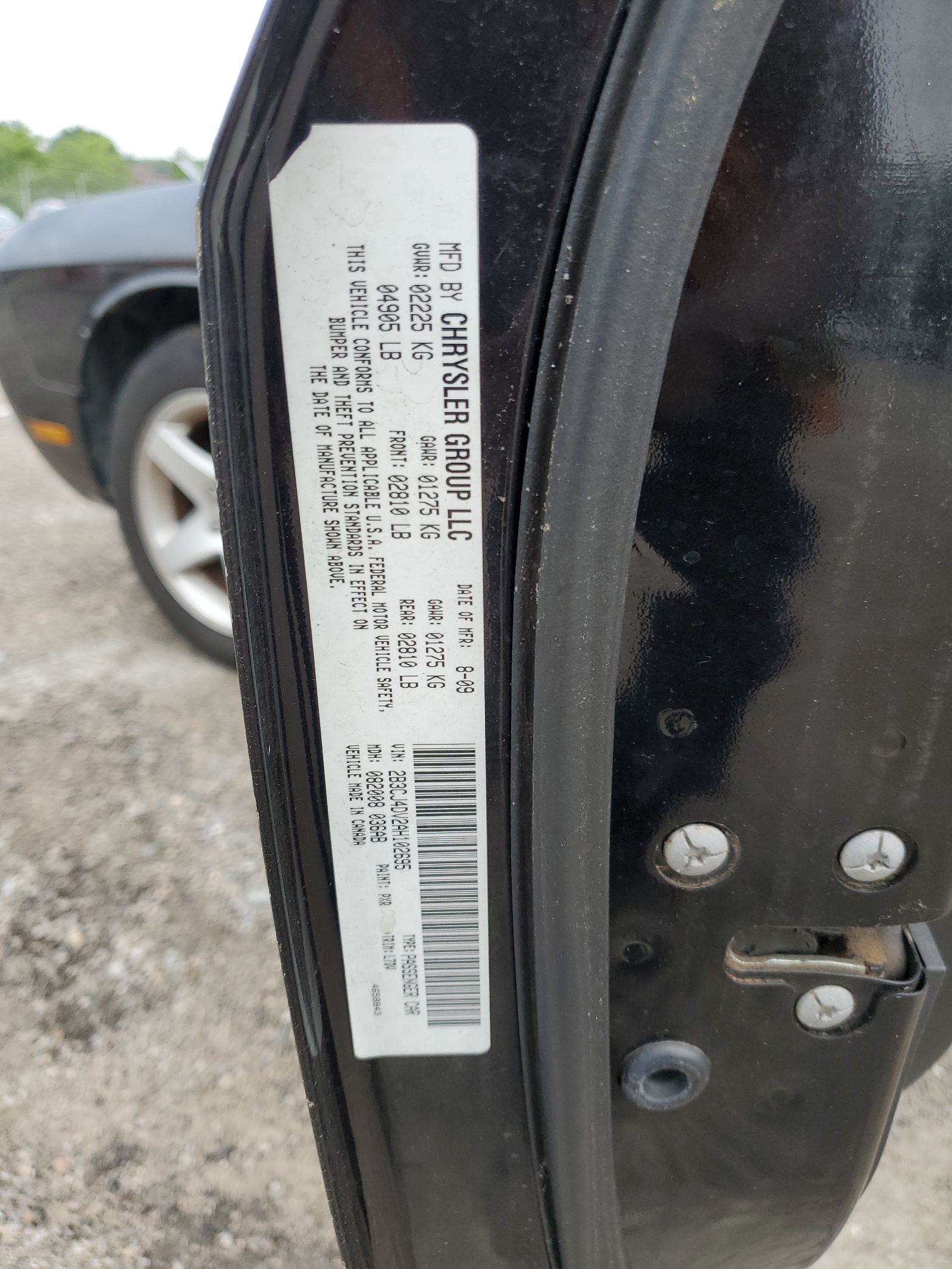 2B3CJ4DV2AH102695 2010 Dodge Challenger Se