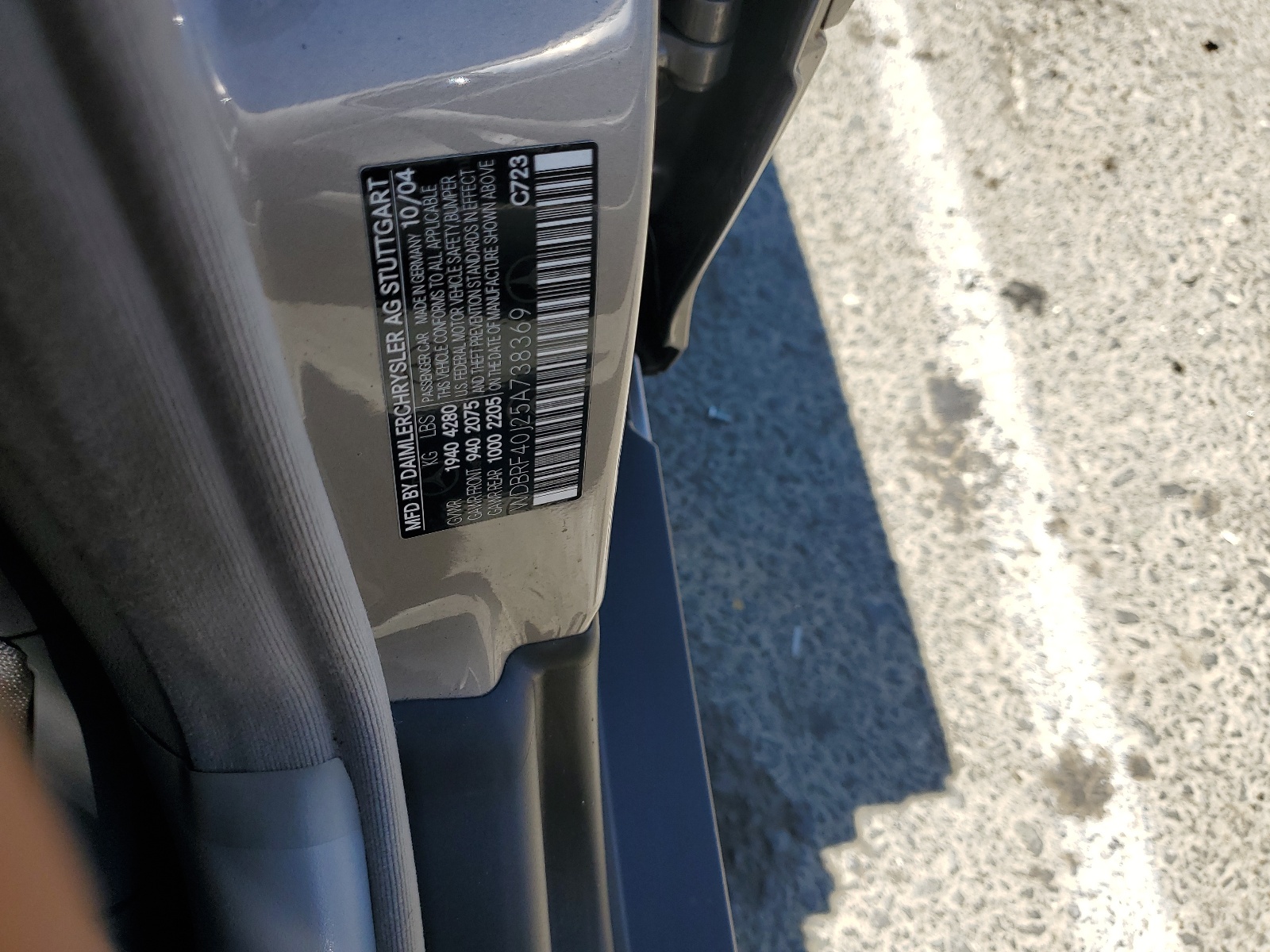 WDBRF40J25A738369 2005 Mercedes-Benz C 230K Sport Sedan