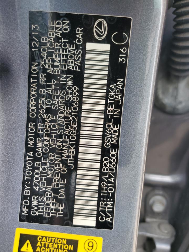 2014 Lexus Es 350 VIN: JTHBK1GG5E2106899 Lot: 61921784