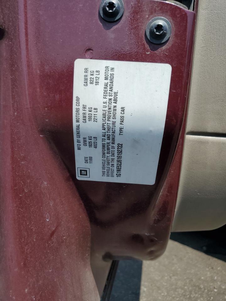 2001 Chevrolet Malibu Ls VIN: 1G1NE52J616192722 Lot: 65678634