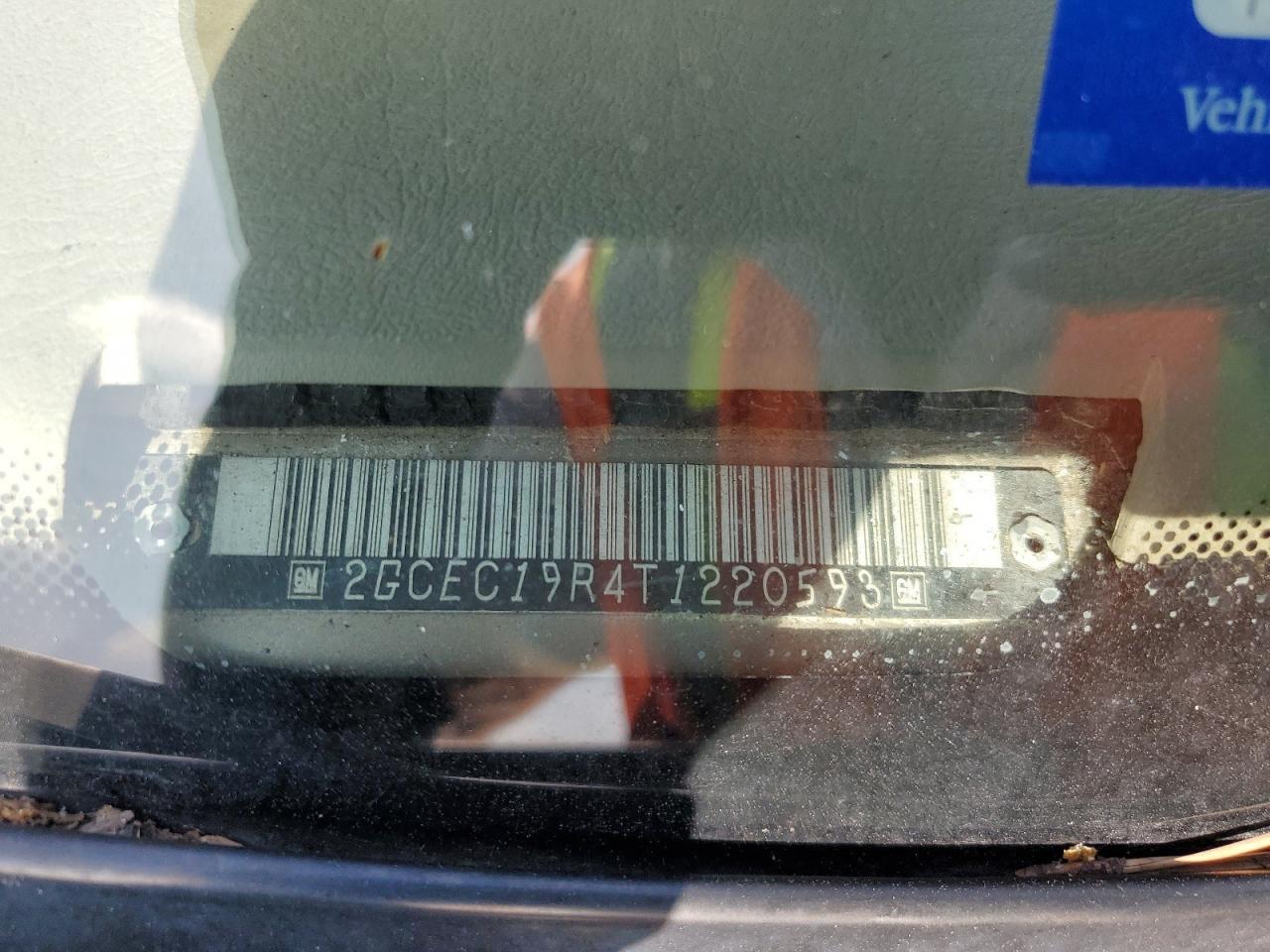 1996 Chevrolet Gmt-400 C1500 VIN: 2GCEC19R4T1220593 Lot: 63459024