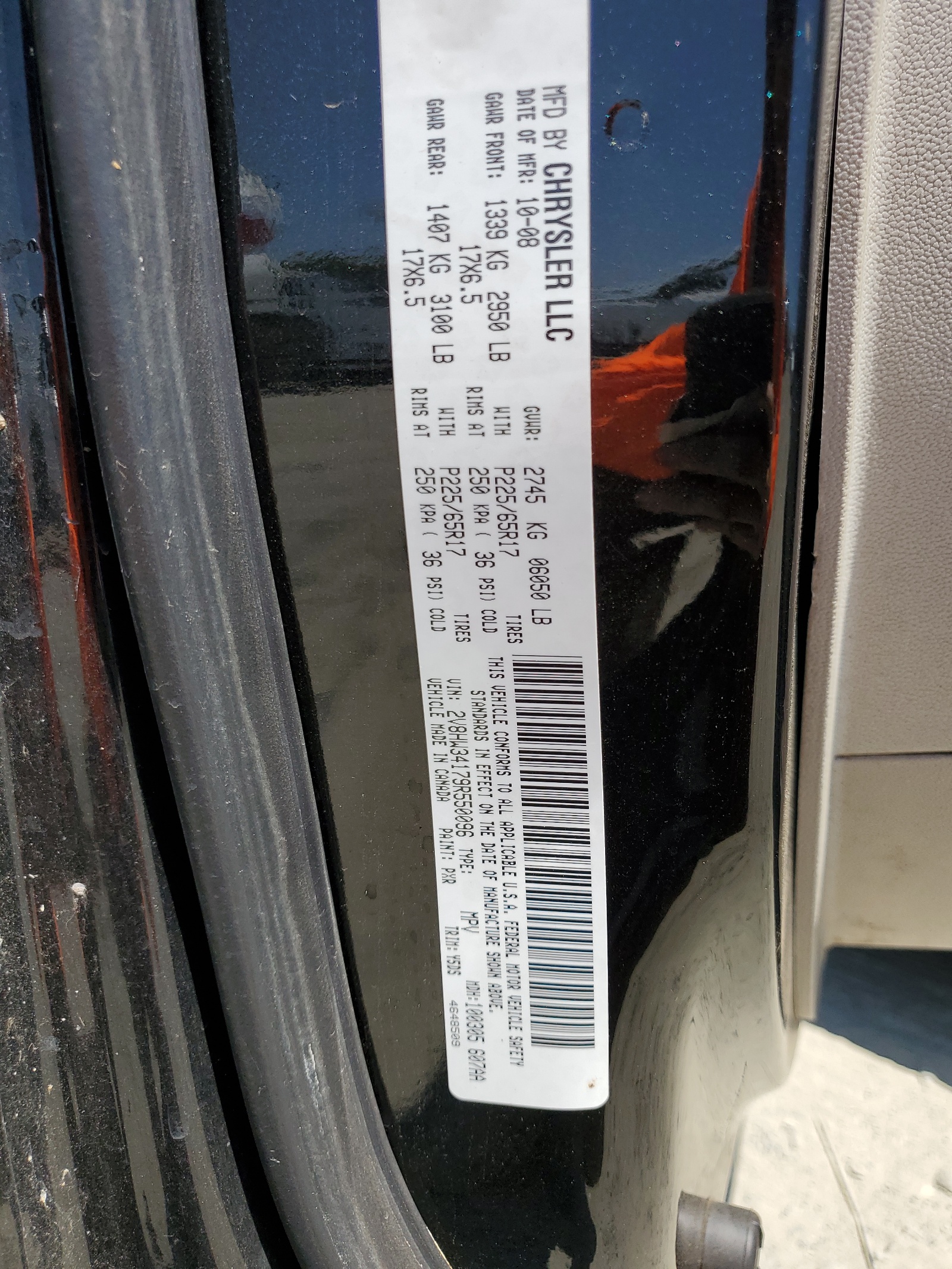 2V8HW34179R550096 2009 Volkswagen Routan Se