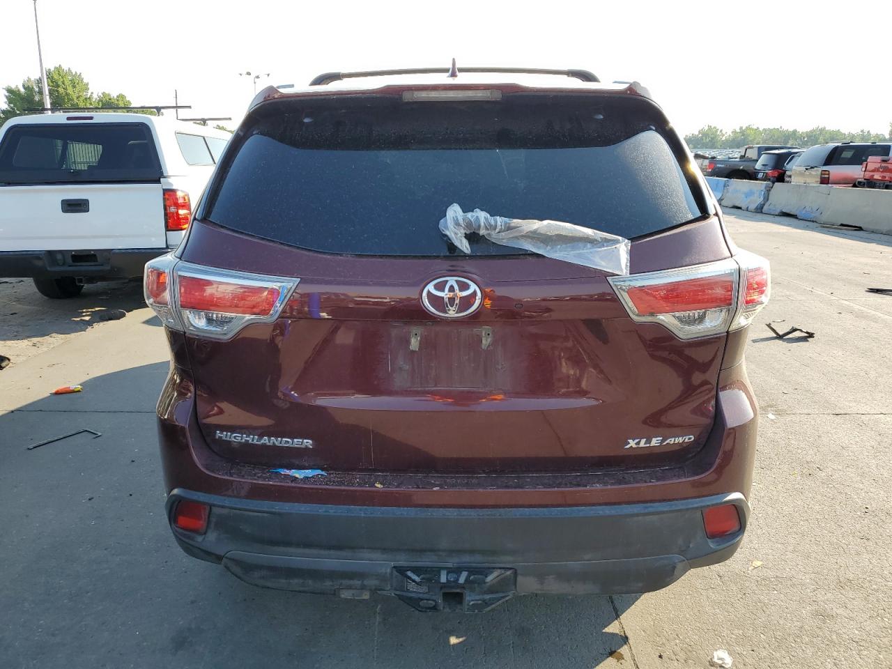 2016 Toyota Highlander Xle VIN: 5TDJKRFH6GS278635 Lot: 63774934