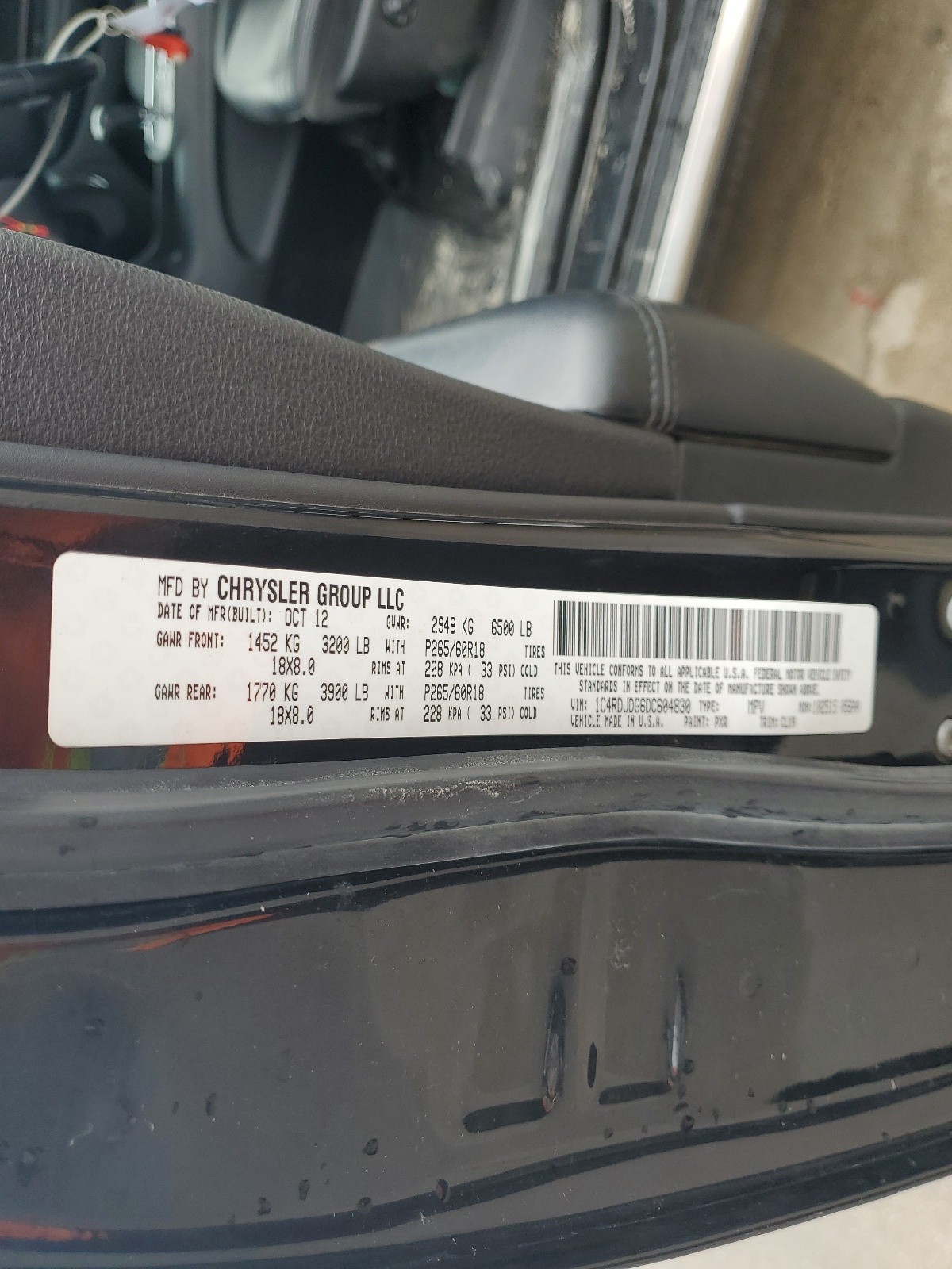 1C4RDJDG6DC604830 2013 Dodge Durango Crew